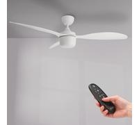 M Ledme LM8803 Ventilatore da soffitto LED 51W Silenzioso bianco con luce da 18
