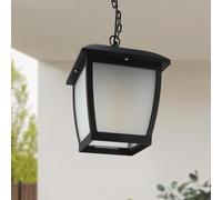 M Ledme Plafoniera House Series - IP44 impermeabile, attacco E27, lampada da soffitto in acciaio nero e vetro per giardino, terrazza o ingresso (lampadina non inclusa)