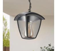 M Ledme - Plafoniera LED da esterno serie Ronse, attacco E27, impermeabile IP44, finitura nera. Ideale per giardini, terrazze, ingressi e portici (lampadina non inclusa)