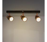 M Ledme - Plafoniera serie Gold, 3 lampadine Gu10, per uso interno asciutto IP20, lampadina non inclusa, adatta per bagno, soggiorno, camera da letto e cucina