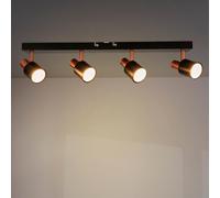 M Ledme - Plafoniera serie Gold, 4 lampadine Gu10, per uso interno asciutto IP20, lampadina non inclusa, applicabile a bagno, soggiorno, camera da letto e cucina