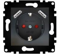 M Ledme Spina, Nero, Enchufe USB