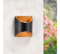 M Ledme - Vera Applique LED 6W, Luce Calda 3000K, IP54 Impermeabile, Lampada Moderna per Giardino, Ingresso, Patio e Terrazza
