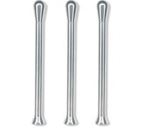 M&M SMARTEK 3X Tubo da Disegno con Pulsante in Alluminio Cannuccia in Metallo Colorata Snuff Bat Snorter Tubo nasale Bullet Sniffer Snuffer