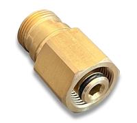 M&M Smartek Adattatore idropulitrice - M22 x 1,5 IG su TR22 AG - Connettore 1: filettatura interna M22 x 1,5 - Connettore 2: filettatura esterna TR22 - Materiale: ottone