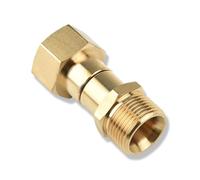 M&M Smartek Adattatore per idropulitrice M22 x1,5 AG su M22 x1,5 IG girevole - Giunto girevole in ottone a 360° - Connettore contro la torsione del tubo - Adattatore di collegamento per Kärcher