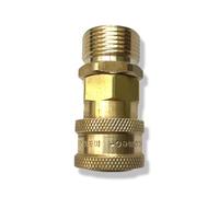 M&M Smartek attacco rapido a baionetta da 1/4" per idropulitrici come - compatibile con Kärcher - lancia schiuma in ottone - (M22 AG #12)
