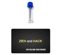 M&M Smartek - Confezione da 1 flaconcino con cucchiaio telescopico incluso, scheda "Zieh and Hack" per tabacco da fiuto | Set per tabacco da fiuto | Dosatore in vetro | Portionierer | Erogatore |