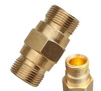 M&M Smartek Connettore per tubo TR22 - TR22 AG (2 filettature esterne) per/compatibile con idropulitrice Kärcher HD HDS & Kränzle fino a 275 bar / 100 °C