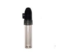 M&M Smartek Dosatore porzionatore per sniffare, bottiglia per sniffare, erogatore Dispenser Colori Germania 82mm (Nero/Trasparente)