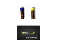 M&M Smartek Flacone con cucchiaio telescopico e biglietto per tabacco da fiuto | Set da naso | dosatore in vetro | dispenser | Sniff Snuff (confezione da 2 pezzi)