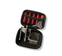M&M Smartek mini dosatore con cucchiaino per tabacco da fiuto, rosso | Dosatore compatto per tabacco da fiuto, riutilizzabile e pratico; controllare colore, misura e accessori inclusi.