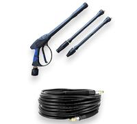 M&M Smartek Pistole ad alta pressione professionale/hobbistica, 2 frese, adatte per idropulitrice Kärcher Kränzle, con tubo ad alta pressione Click da 5 m