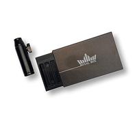 M&M Smartek Royal Box formato tessera con coperchio scorrevole, nero | Box compatto con accessori secondo variante; controllare design, contenuto, dimensioni e finitura prima dell’acquisto.