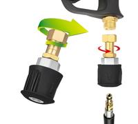 M&M Smartek Set di adattatori per Kärcher Quick Connect su filettatura interna M22, attacco rapido in ottone, girevole a 360°, anti-avvolgimento, ricambio per idropulitrice K2-K7