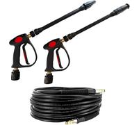 M&M Smartek Set di idropulitrici MV925 con 2 lance e tubo Quick Connect adatto per Kärcher K2-K7 I 310 Bar 160°C | Vario & Turbo ugello | come 2.641-721.0 | Profi & Hobby (30 metri)