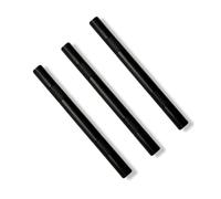 M&M Smartek - Tubo nero opaco in alluminio - per il tabacco da fiuto - tubo - Snuff - Snorter - Smoke Pipe - stabile, leggero, elegante (3 tubi)