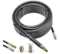 M&M Smartek Tubo per la pulizia dei tubi Quick Connect per Kärcher K2-K7, 2 | Kit per la pulizia dei tubi con Quick Connect & 2 ugelli in acciaio inox, da 3 a 100 m, fino a 200 bar, per tubi