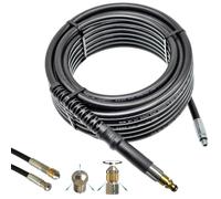 M&M Smartek Tubo per pulizia tubi Nilfisk Quick con 2 ugelli, 3 metri | Kit di pulizia per tubi Nilfisk Quick Connect con 2 ugelli in acciaio inox, da 3 a 100 m a scelta, fino a 200 bar e 60 °C