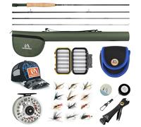 M Maximumcatch Maxcatch Extreme Kit combinato per pesca a mosca da 3/5/6/8 pesi, canna da mosca e mulinello, con custodia protettiva da viaggio (4 wt, canna 259 cm, 4 pz, mulinello 1,9 cm)