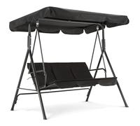 M MCombo altalena hollywood 3 posti panca da giardino 8003 (nero)