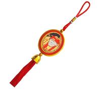 M Men Style Rotaional - Specchietto retrovisore ovale doppio lato Shirdi Sai Baba Sabaka Malik Ek blu nappa SCr88 da appendere alla parete interna per buona fortuna/regalo