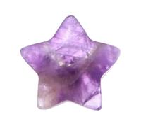 M METERXITY 1-Pack Pietre della Preoccupazione 0.79 in Giada Viola | Rocce a Forma di Stella, Protezione nonché Energia Calmante, Cristalli contro l'Ansia, Regali di San Valentino