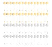 M METERXITY 1-Set Spilla Da Taschino Vassoio Piatto Rotondo, Spille Boutonnieres DIY Cappello/Cravatta/Sciarpa, Spilla Sicurezza Ago Per Fiori 50mm Confezione Da 60 Pezzi Spilla Brooch Vuota