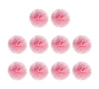 M METERXITY 10 Confezione di Pompon di Carta per Fazzoletti - Decorazione per Matrimoni, Durevoli e Belli, Adatti per Compleanni/Feste/Matrimoni (6 pollici, Rosa Chiaro)
