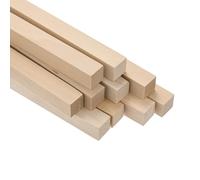 M METERXITY 10-Pack Asticelle Quadrate 19/32 X 12 Pollici Colore Legno
