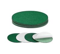 M METERXITY 10-Pack Base Per Lampada In Feltro Diametro 6.5 Pollici Verde | Spessore 2mm, Cerchi In Feltro Con Fondo Antiscivolo, Per Lampade/Mobili/Fai Da Te, Autoadesivi, Rotondi