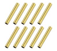 M METERXITY 10 Pcs Tubo Rotondo In Ottone Da 20mm, 3mm Diametro Esterno 0.2mm Spessore Parete Piccolo Tubo In Ottone Senza Saldature Per DIY Artigianato/Decorazione [0.12x0.008x0.79IN]