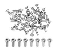 M METERXITY 100-Pack Viti A Testa Piatta, M3x10mm Acciaio Inossidabile 304 Phillips Per Macchinari/Attrezzature, Elementi Di Fissaggio A Croce