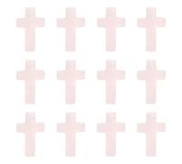 M METERXITY 12-Pack 0.98in Pietre della Preoccupazione Giada Protezione | Rosa, Cristalli dell'Ansia, Rocce a Croce, Energia Calmante, Meditazione Mamme Donne, Regali San Valentino