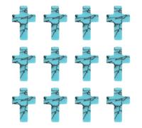 M METERXITY 12-Pack Pietre della Preoccupazione 0.98 in Giada Verde | Cristalli dell'Ansia, Rocce Croce, Protezione e Energia Lenitiva, Meditazione Mamme Donne, Regali San Valentino