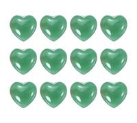M METERXITY 12 Pezzi Pietre della Preoccupazione, 0.59 in [Turchese] | Giada, Cristalli Ansia, Rocce a Cuore, Protezione, Energia Calmante, Meditazione Donne, Regali San Valentino