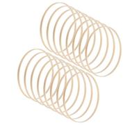 M METERXITY 16pz Cerchi Floreali Legno Bambù-10" Anelli Ghirlande Legno per Artigianato, Adatti per Decorazioni Ghirlande Matrimonio Fai da Te/Sogno Macramè/Artigianato Appendere Muro (Legno)