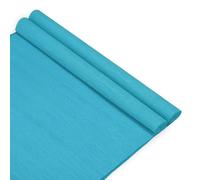 M METERXITY 2-Pack Carta Crespa, 250 x 50 cm (LxP) / 8.2 Piedi x 20" Fogli di Carta Crespa Morbida e Larga, Strisce Decorative per DIY/Fiori/Decorazioni [Azzurro]