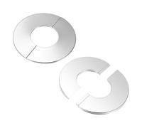 M METERXITY 2 Pezzi Flangia A Parete Divisa, Per Tubo OD 2.4 Pollici/60mm 304 Acciaio Inox Piastra Di Copertura Rotonda Autoadesiva Per Tubi Dell'Acqua/Rubinetto