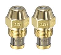 M METERXITY 2 Pezzi Ugello Bruciatore Olio 2 GPH 60 Gradi Giallo | Ottone, Ricambio, B, Cono Solido, Universale, per Riscaldatore, Fornace, Caldaia, Bruciatori ad Alta Pressione