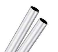 M METERXITY 2-Pz 300mm Tubo Rotondo in Alluminio 6063, 27mm ID 30mm OD Tubazione in Alluminio Senza Saldatura per Costruzione/Lavorazione, Tubo Dritto in Metallo [1.06"x1.18"x12"]