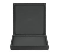 M METERXITY 2-Pz Vassoio per Piante in Ceramica, Vassoio Raccogli-Acqua per Piante da 4.9", Sottovaso per Piante da Interno/Esterno/Vassoio per Drenaggio Fiori [Nero Quadrato]