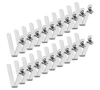 M METERXITY 20-Pack Ganci A Molla per Pagaia da Kayak 4mmx26mm Singolo Perno A Forma di V in Acciaio Spring per Camping/Pagaia da Kayak/Palo Tenda Ganci di Blocco