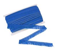 M METERXITY 27 Iarde Frangia con Nappe, 1 Pollice Larghezza Frangia Poliestere Pizzo Boho Rifinitura per Abito/Gonna/Borse/Decorazione Fai Da Te/Accessori Abbigliamento [Blu Zaffiro]