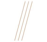 M METERXITY 3-Pack Asta Tonda In Rame 3mm Diam. 9.84 Pollici Lunghezza T2 Stock Asta Solida Barra Tornio Per Artigianato Metallico Fai Da Te/Giardino/Industria/Decorazione Tubo Rame Puro