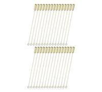 M METERXITY 30-Pack Spilli Con Fermaglio, 2.8 Pollici Spilli Lunghi In Rame Con Estremità A Fermo Accessori/Cravatte/Cappello/Sciarpa/Gioielli, Spilli A Testa Piatta [Ottone Naturale]