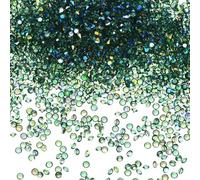M METERXITY 3600-Pezzi Diamanti Acrilici, 0.12 Pollici/3mm Cristalli Confetti per Tavoli Matrimonio per Riempimento Vasi/Arti E Mestieri, Gemme Diamanti Acrilici [Verde Scuro AB]