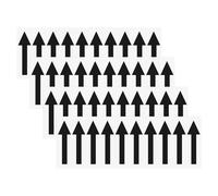 M METERXITY 4-Pack Adesivi A Freccia, 2 X 1 Pollici/ 50 X 15 Mm PVC Impermeabili Autoadesivi Frecce Direzionali Rimovibili Adesivi Pavimento Direzionali Per Segnaletica Pareti/Stradale [Nero]
