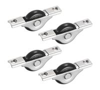 M METERXITY 4-Pack Rotelle Per Porte A Schermo, 30mm/1.18" Dia Rulli In Nylon Per Finestre E Porte Scorrevoli, Rotelle Per Da Giardino, Sostituzione Per Di Scorrevoli Da Garage [Nero].