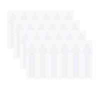 M METERXITY 4 Pcs Adesivi A Freccia, 4 x 1 Pollice/ 100 x 30 mm PVC Impermeabili Autoadesivi Direzionali Rimovibili Adesivi Pavimento Direzionali Per Marcatura Pareti [Bianco]